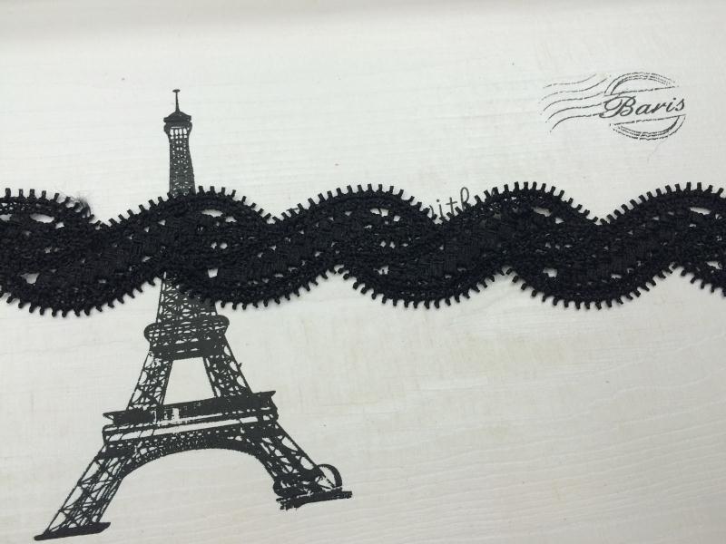New water-soluble black embroidered nylon lace for Guangdong lace clothing accessories Specification image
