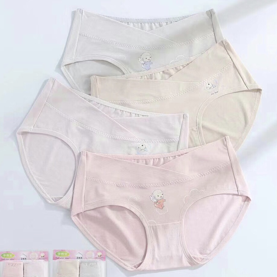 Pregnant Women's Underwear Low Waist Cotton Support Underwear During Pregnancy Summer Briefs Antibacterial Shorts