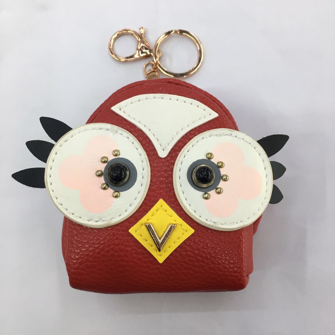 韩国创意可爱猫头鹰迷你钥匙扣零钱包