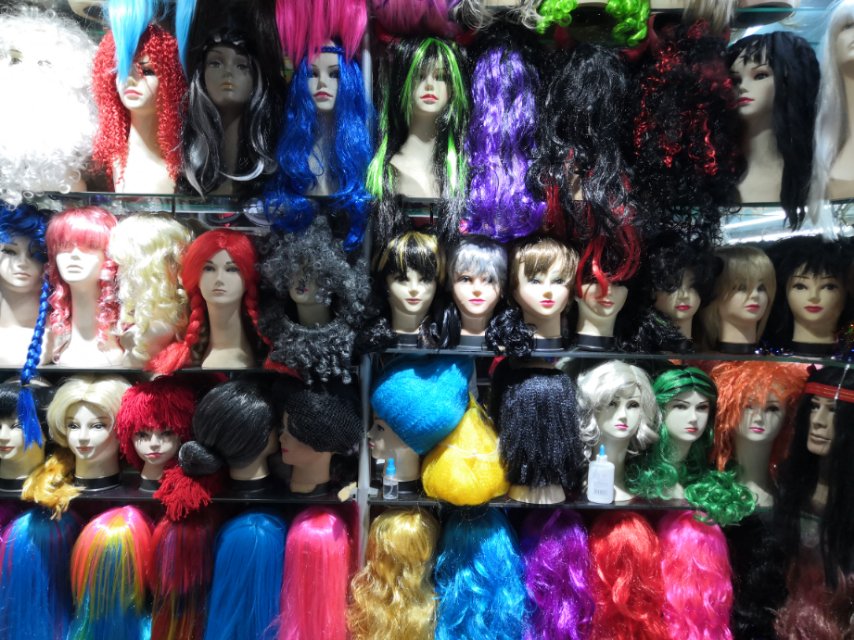 Qianfang Festival wig hat describe pic - 3