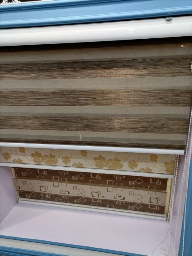 Bamboo-Wood Soft Gauze Curtain Rolling Shutter Blinds Roll-Pull Non-Punching Blinds -53