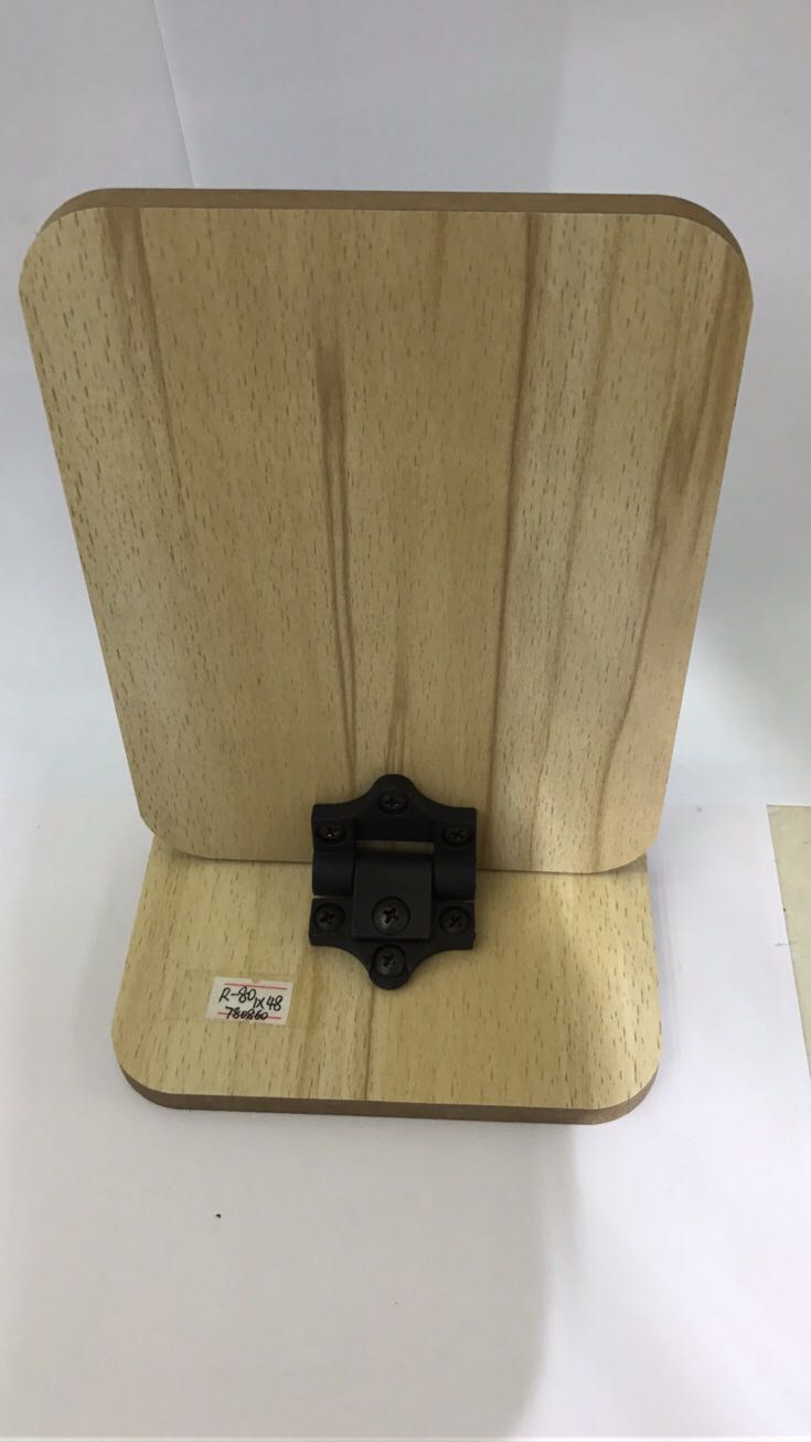 Wooden countertop makeup mirror, wooden countertop makeup mirror, student portable dormitory desktop, simple folding mirror, high list surface dressing mirror Specification image