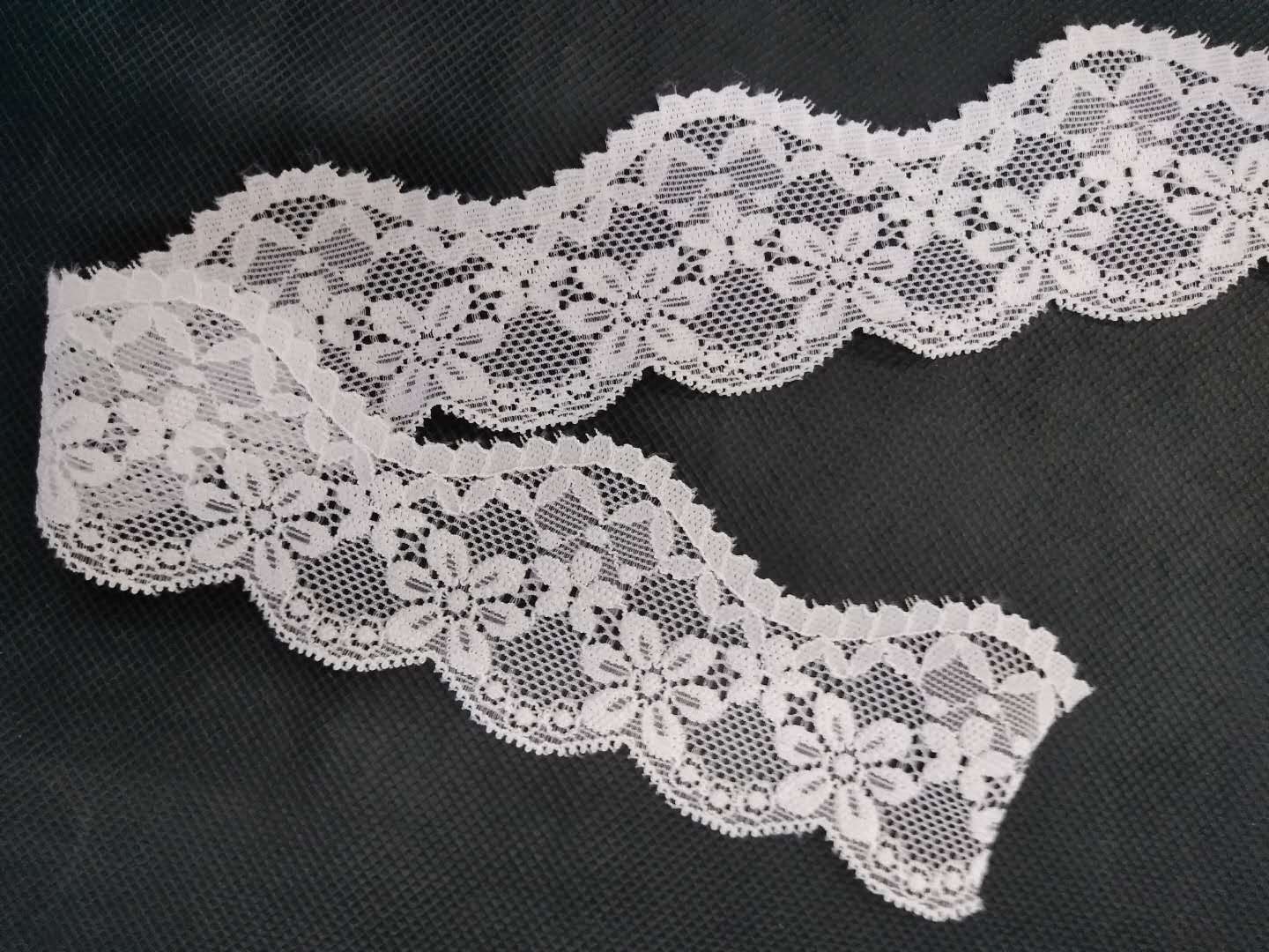 花边辅料网纱裙摆本白色蕾丝带服装边料衣服拼接装饰布料批发细节图