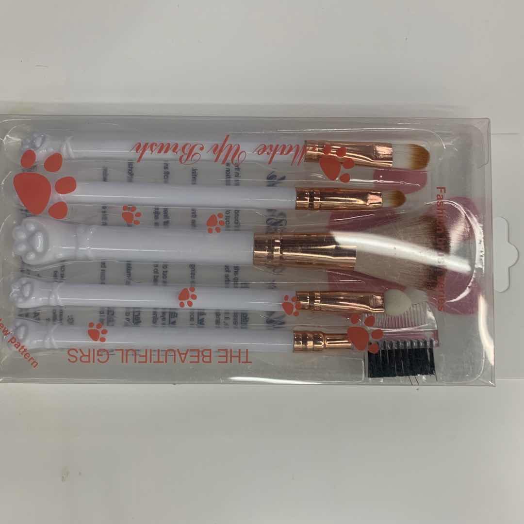 厂家直销猫咪掌化妆刷眼影刷套装散粉刷腮红刷