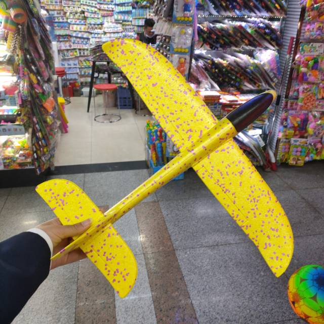 儿童泡沫飞机48公分飞天玩具图