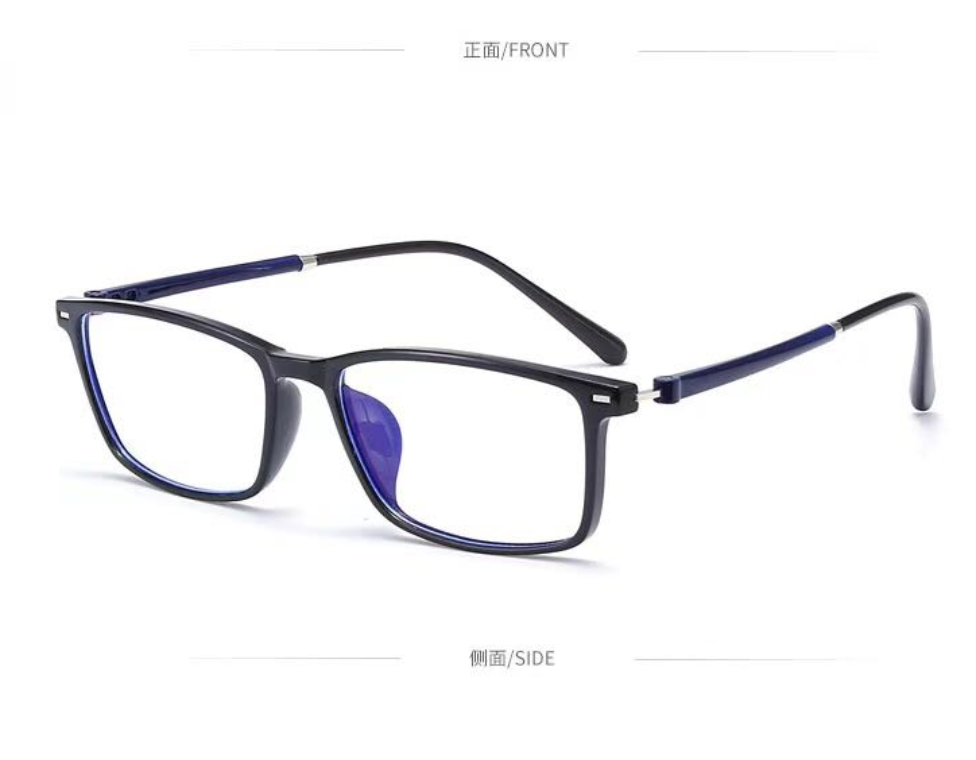Student myopia glasses frame flat light glasses, low-key and lightweight photo-taking style, men's style wholesale 1654 details Picture