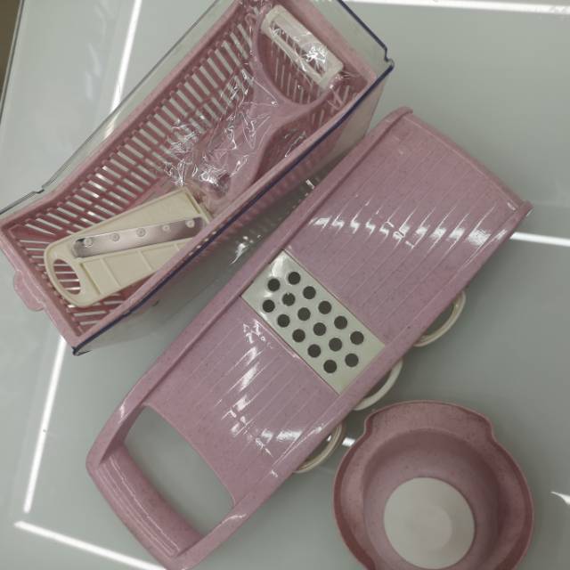 Best-selling vegetable cutter, a vegetable slicer, a multi-functional potato shreds slicer, stainless steel scrubber details Picture
