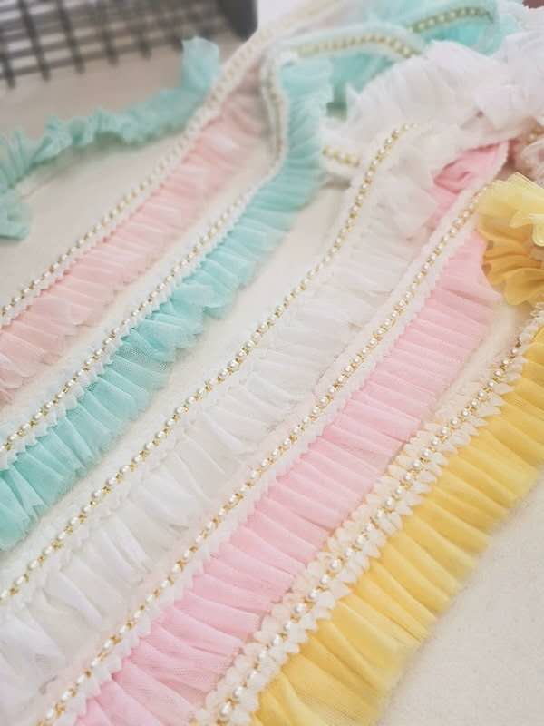 Wide Lace With Stretch Garment Accessories Hollow-Out Multi-Color Skirt Dress Lace Decoration Handmade Diy Fabric Specification drawing