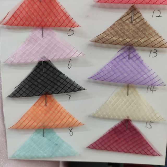 Bright silk straight striped fabric for clothing decoration is available in multiple colors and the price is negotiable details Picture