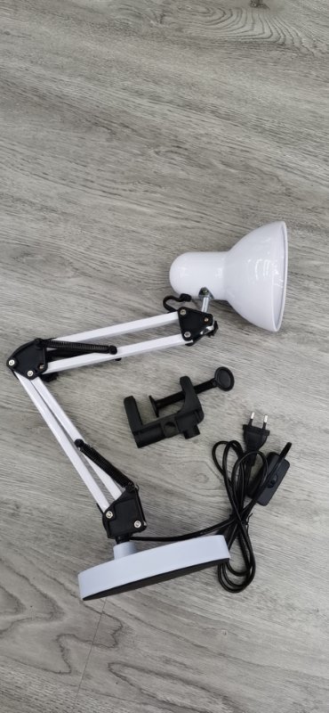 Eye-protecting desk lamp, rechargeable and plug-in dual-purpose desk lamp for primary school students, led bedside lamp for dormitory, bedroom and study details Picture