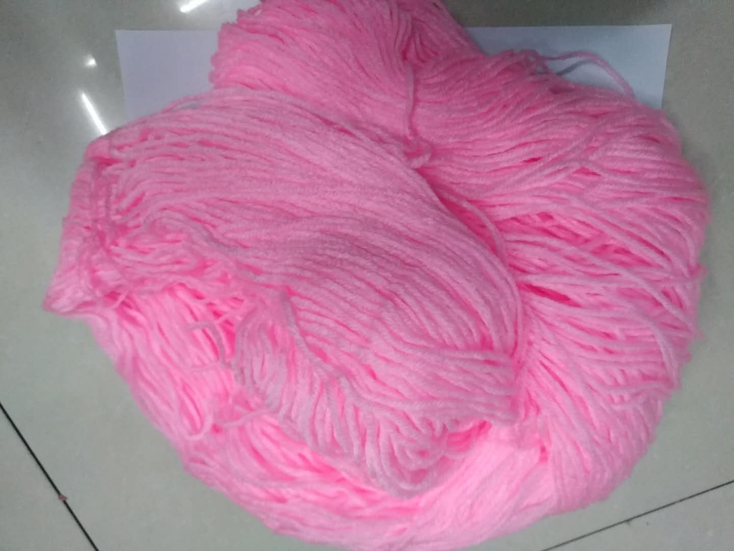 Factory direct sales of single-color acrylic wool, medium and thick thread, DIY knitting, crochet, slippers, seat cushions, cross-stitch polyester