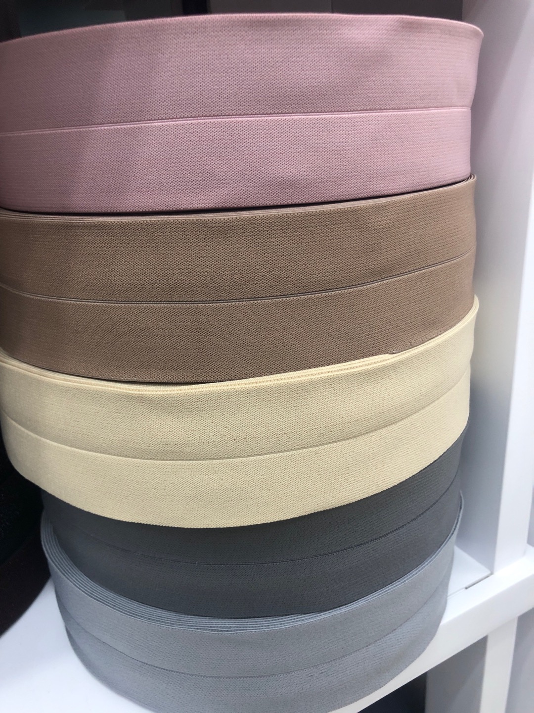 Double Fold Band Printing Thread Polyester Ribbon Plain Ribbon