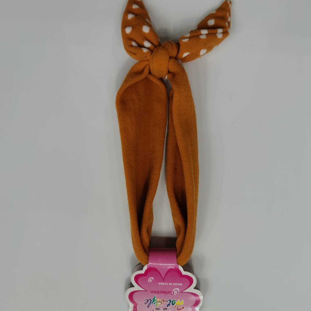 Korean Version Of The Chic Chic Women's Knitted Headband Dot Headdress Specification drawing