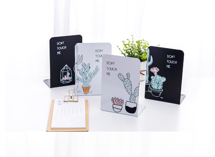 工厂直销加厚L型书立金属书立架书档书靠桌面收纳书籍一对价定制