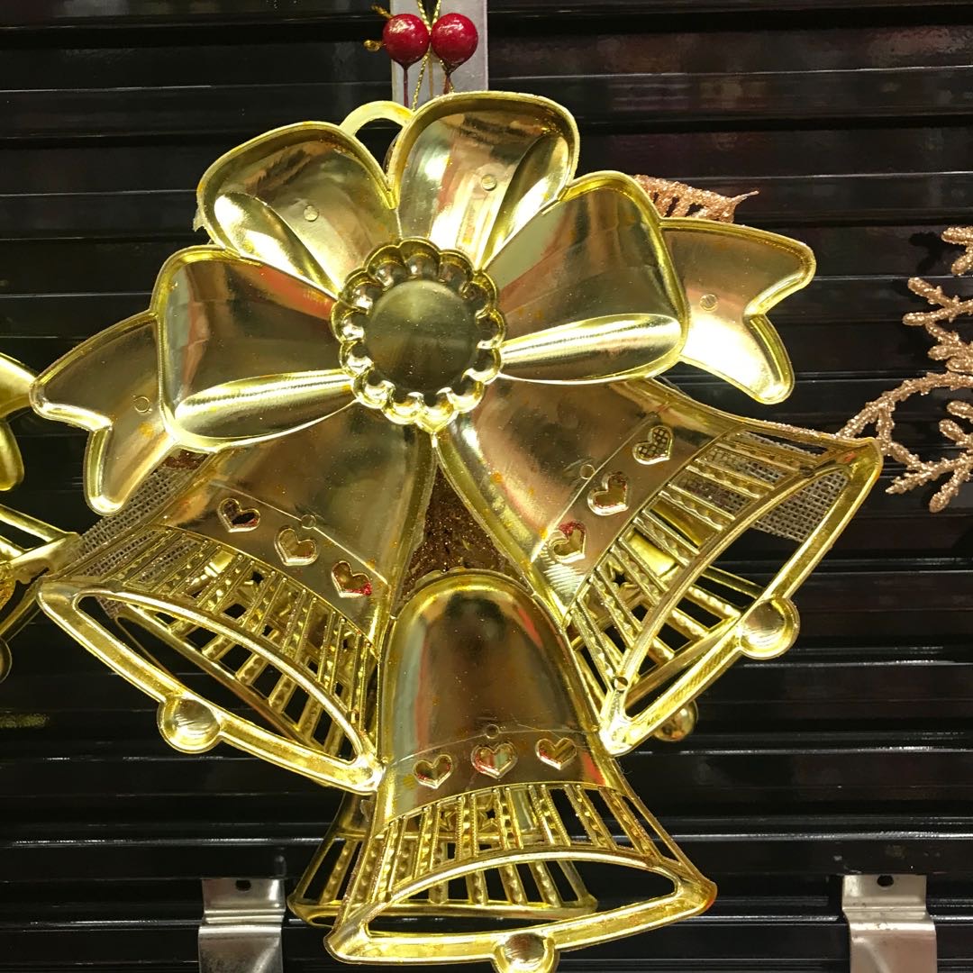 Christmas bell pendants, Christmas decorations, scene shopping mall store pendants, Christmas bell pendants Specification image