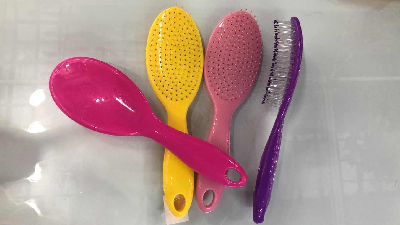 Hair transplant big curved hair comb big board comb massage sparerib comb nine row big curved hair comb curl straight hair comb thumbnail