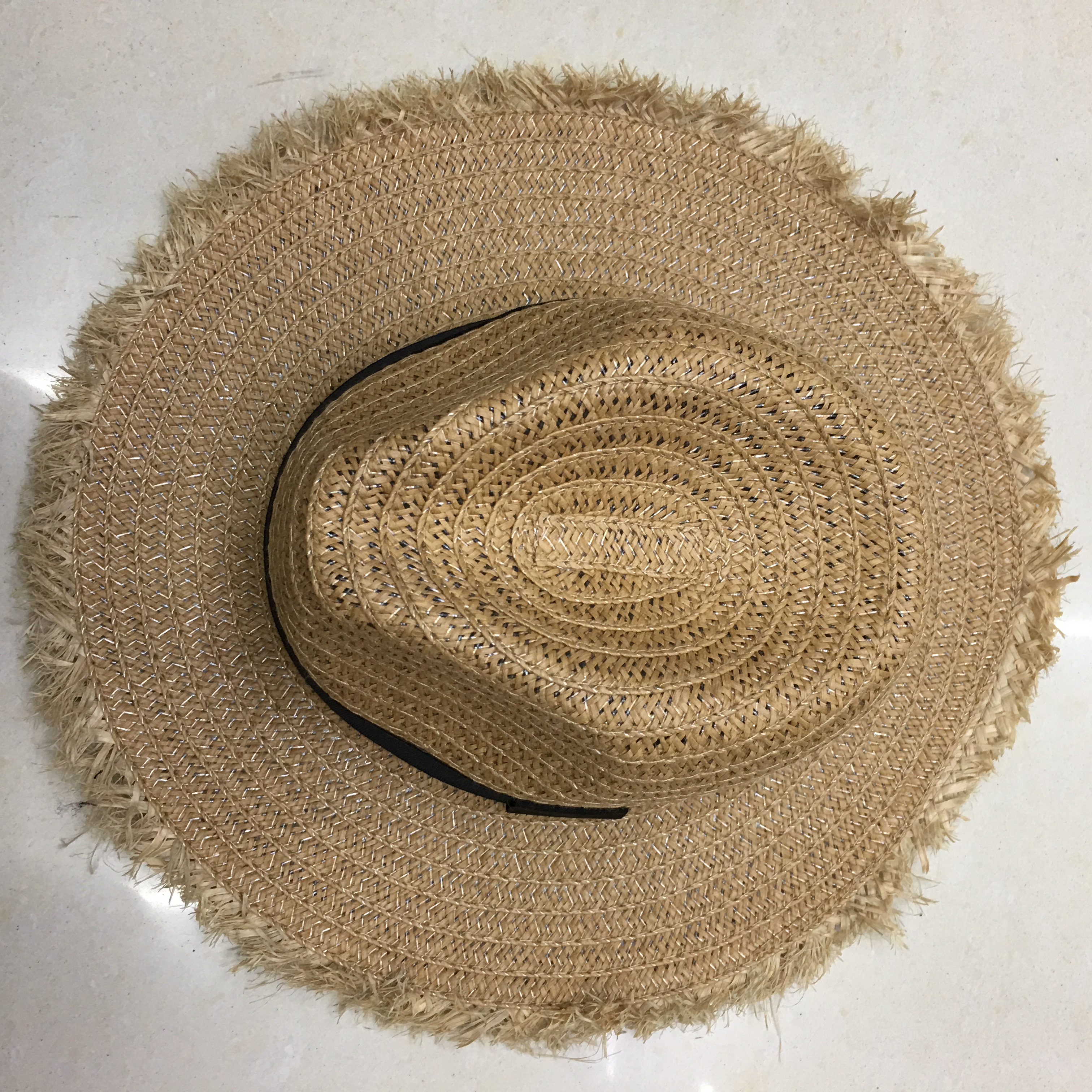 Spring and summer women's sun protection beach hat, straw hat, UV protection casual hat