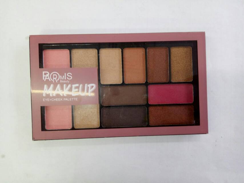 PARMIS珠光哑光八色加两色修容一体眼影盘