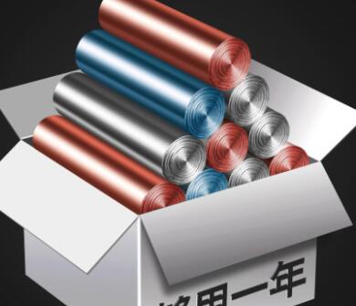 加厚黑色垃圾袋家用学生宿舍一次性批发厨房手提式塑料袋中号0030