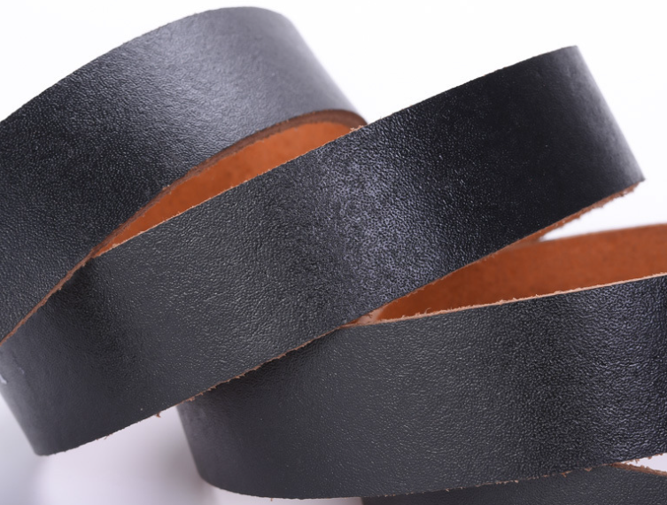 Men's cowhide belt, middle-aged and elderly one-piece two-layer leather alloy needle buckle belt, whole leather belt Specification image