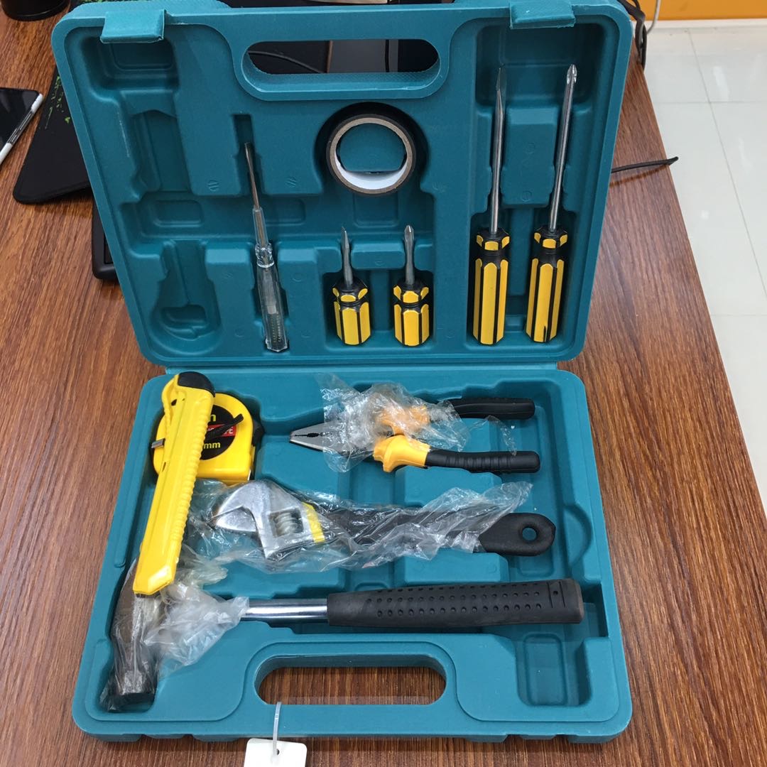 13件套9件套工具箱车载维修工具包工具盒家用组合工具套装汽车
