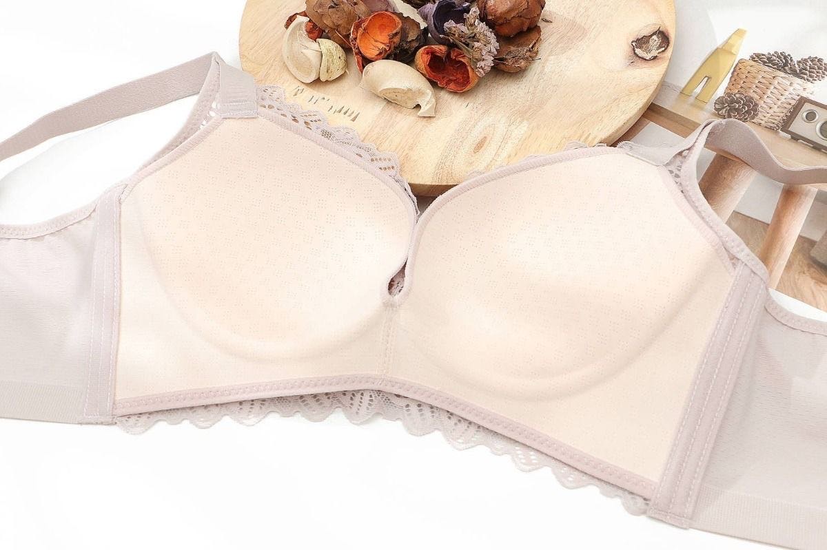 Explosive Baby Cotton Lace Lace Breathable Not Empty Cup Thick No Underwire Holding Soft Cup Comfortable Adjustment Underwear Women Specification drawing