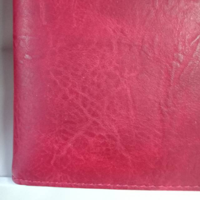 玫红色女生钱包证件包手拿包翻盖包细节图