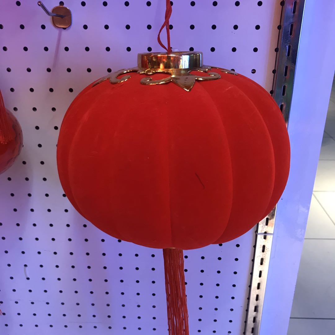 大红定制广告灯笼节日结婚灯笼铁口宫灯绒布户外防水防晒灯笼挂饰