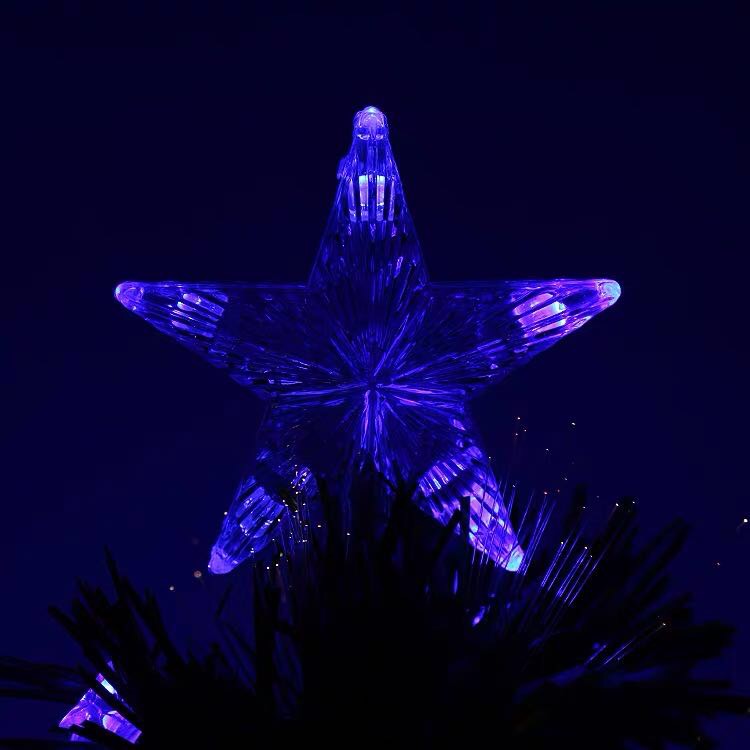 Purple five-pointed star Christmas tree, children's Christmas decoration, home ornaments, scene arrangement details Picture