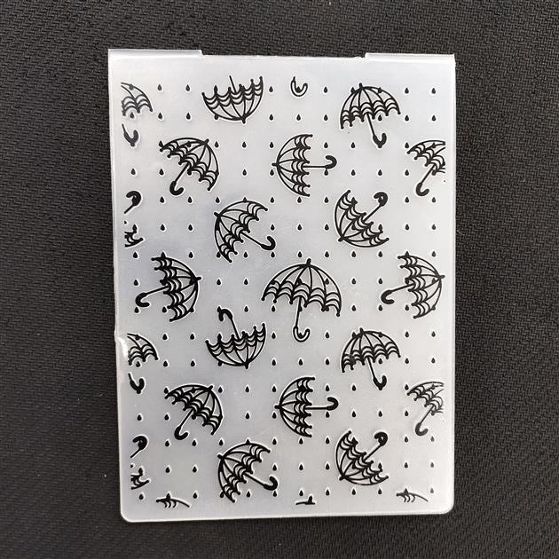 A6 Plastic Embossing Folder  for Card Making  -Template for DIY Scrapbooking Paper Crafting Handmade Crafts Scrapbooking Arts Supplies Scrapbook Decor  (Umbrella) full figure