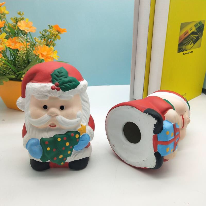 Santa Claus ceramic figurines, storage jars, piggy banks details Picture