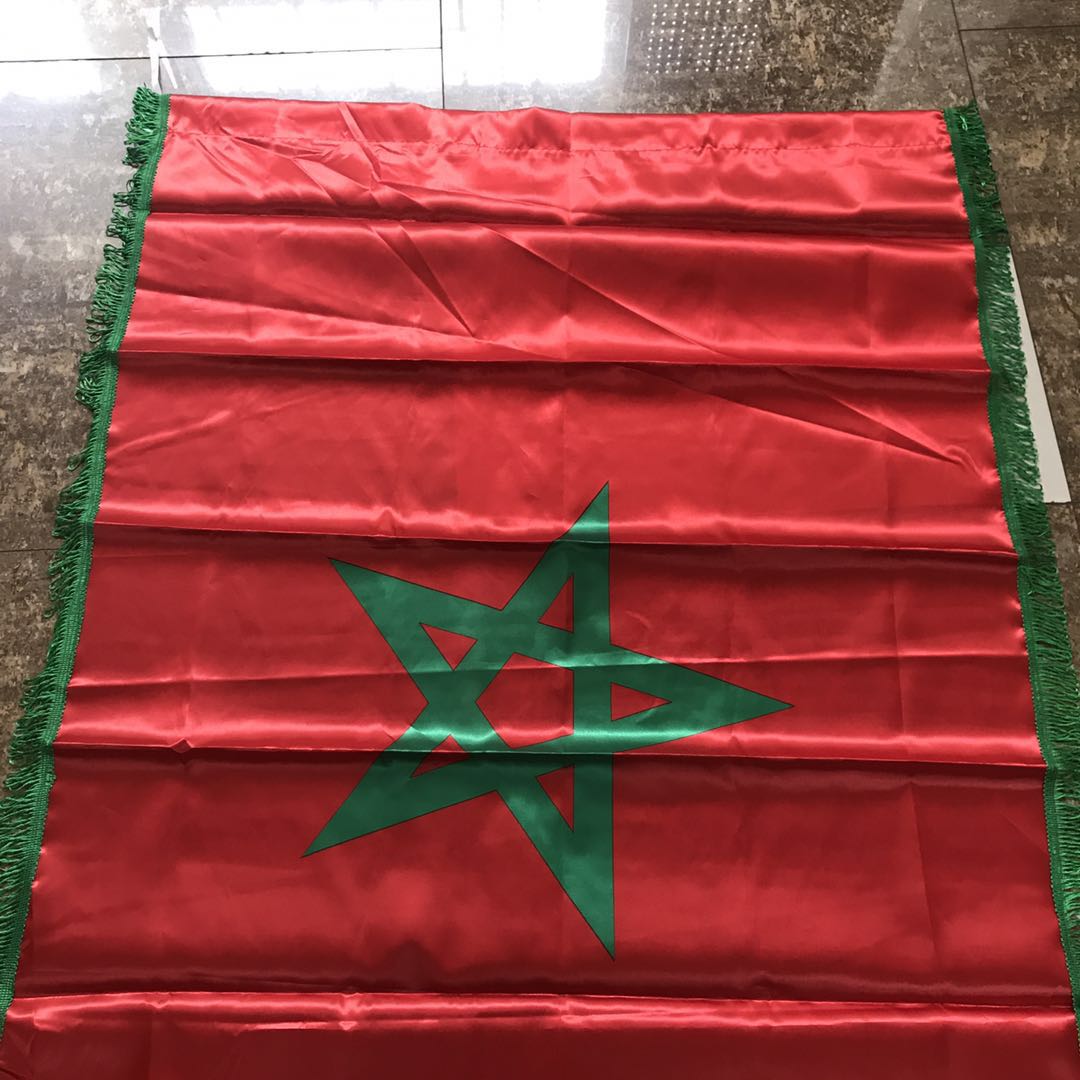 4号90*150cm摩洛哥国旗 Morocco FLAG 摩洛哥串旗桌旗挂旗帜旗子详情图2