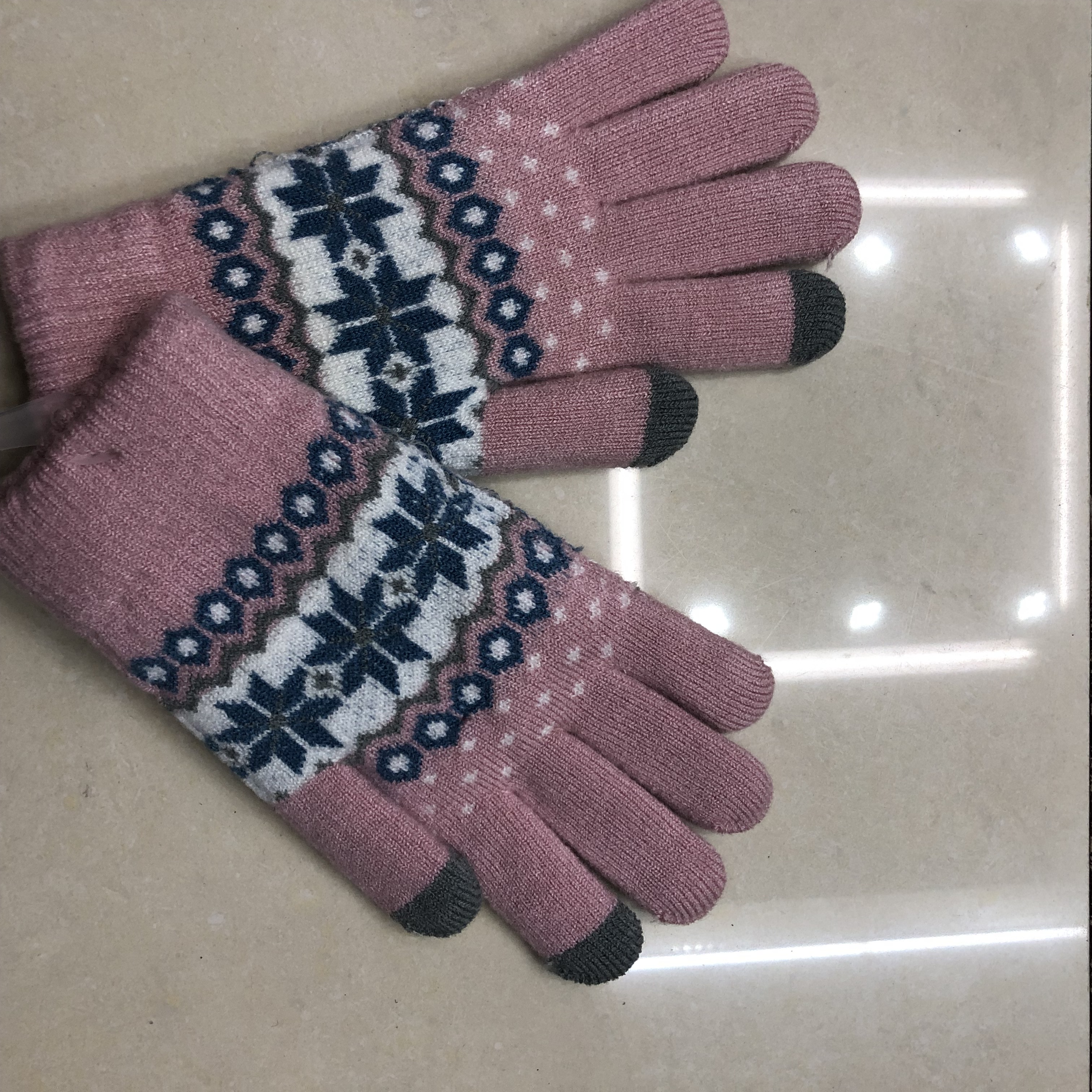 Warm Touch Screen Gloves Knitted Wool Thickened Student Gloves Winter Cashmere Gloves For Women