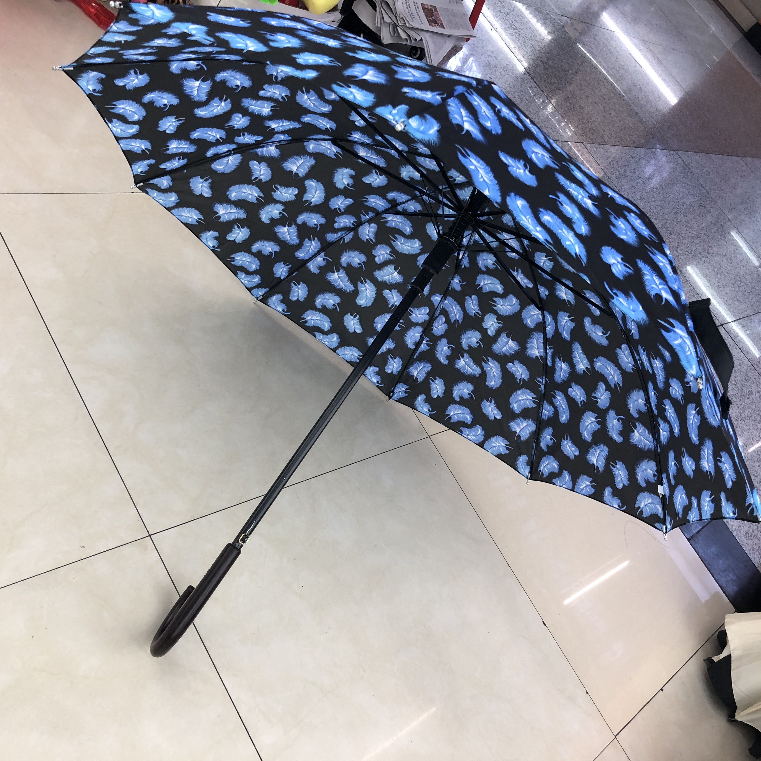 晴雨伞纯色长柄直杆手动高尔夫雨伞直杆伞商务雨伞定制加大抗风