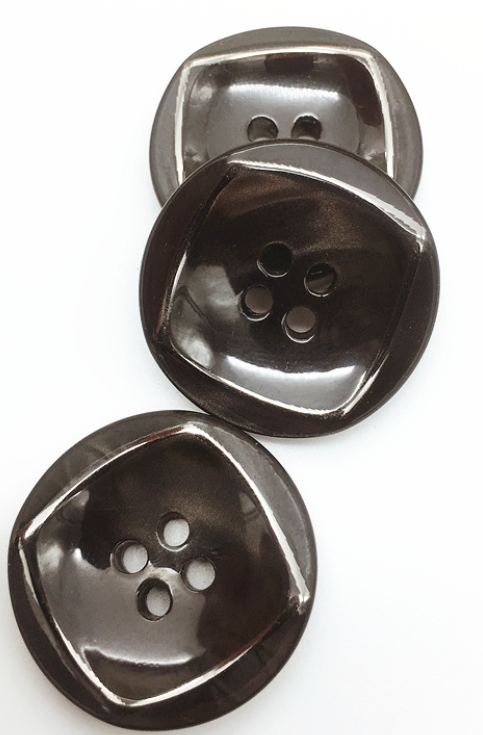 High-Grade Big Button Wholesale Coat Button Matte Resin Button Specification drawing