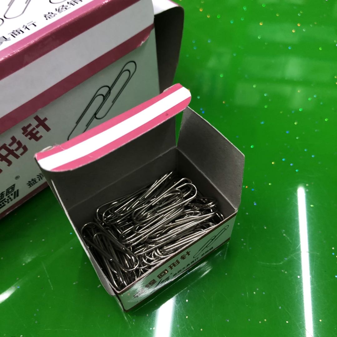 Student supplies: silver metal paper clips, paper clips, financial supplies, and office supplies are economical and practical Specification image