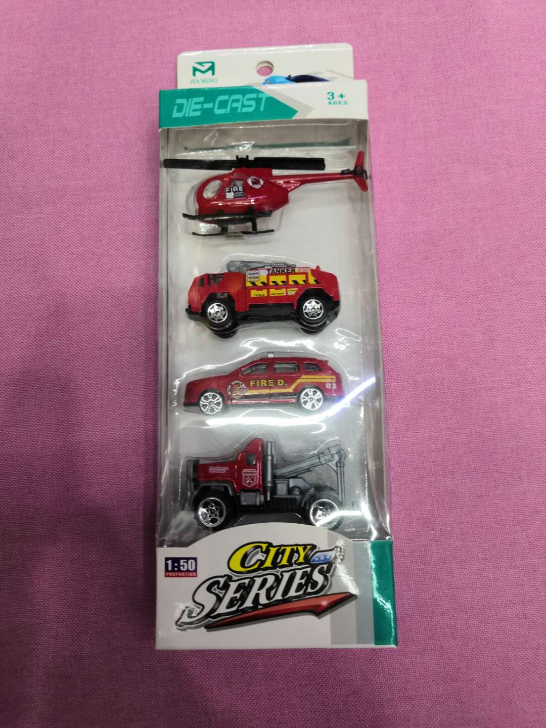 红色合金车直升机回力车模型玩具厂家批发细节图