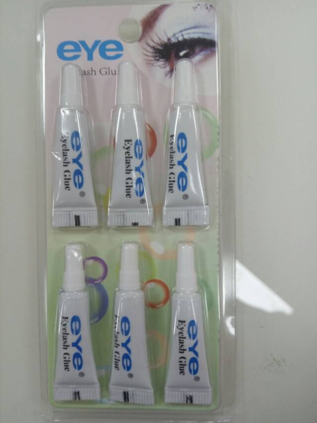 False eyelash glue Anti-allergy transparent adhesive white anti-allergy super adhesive 6 sets thumbnail