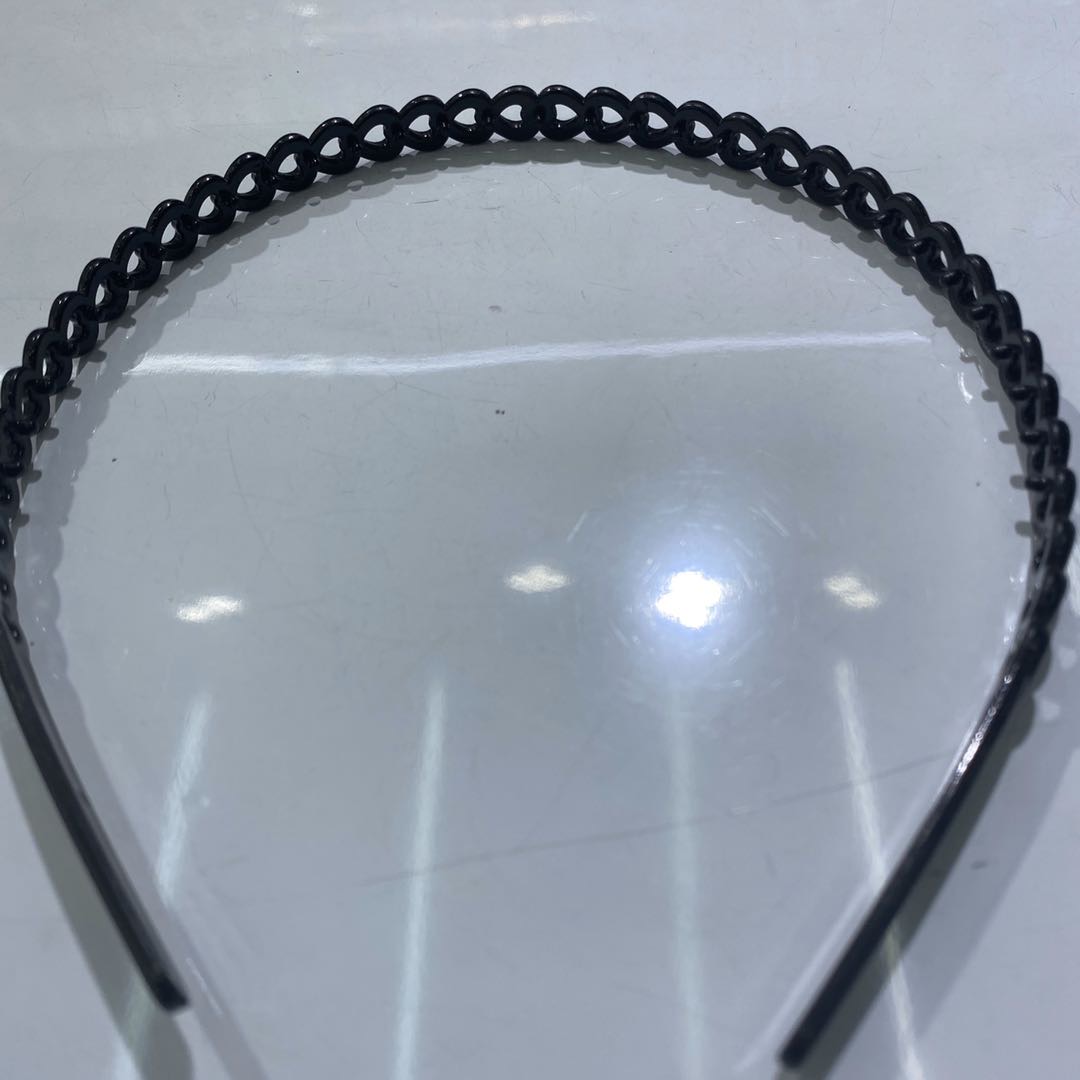 Hot new simple fashion love light plate black adult headband details Picture