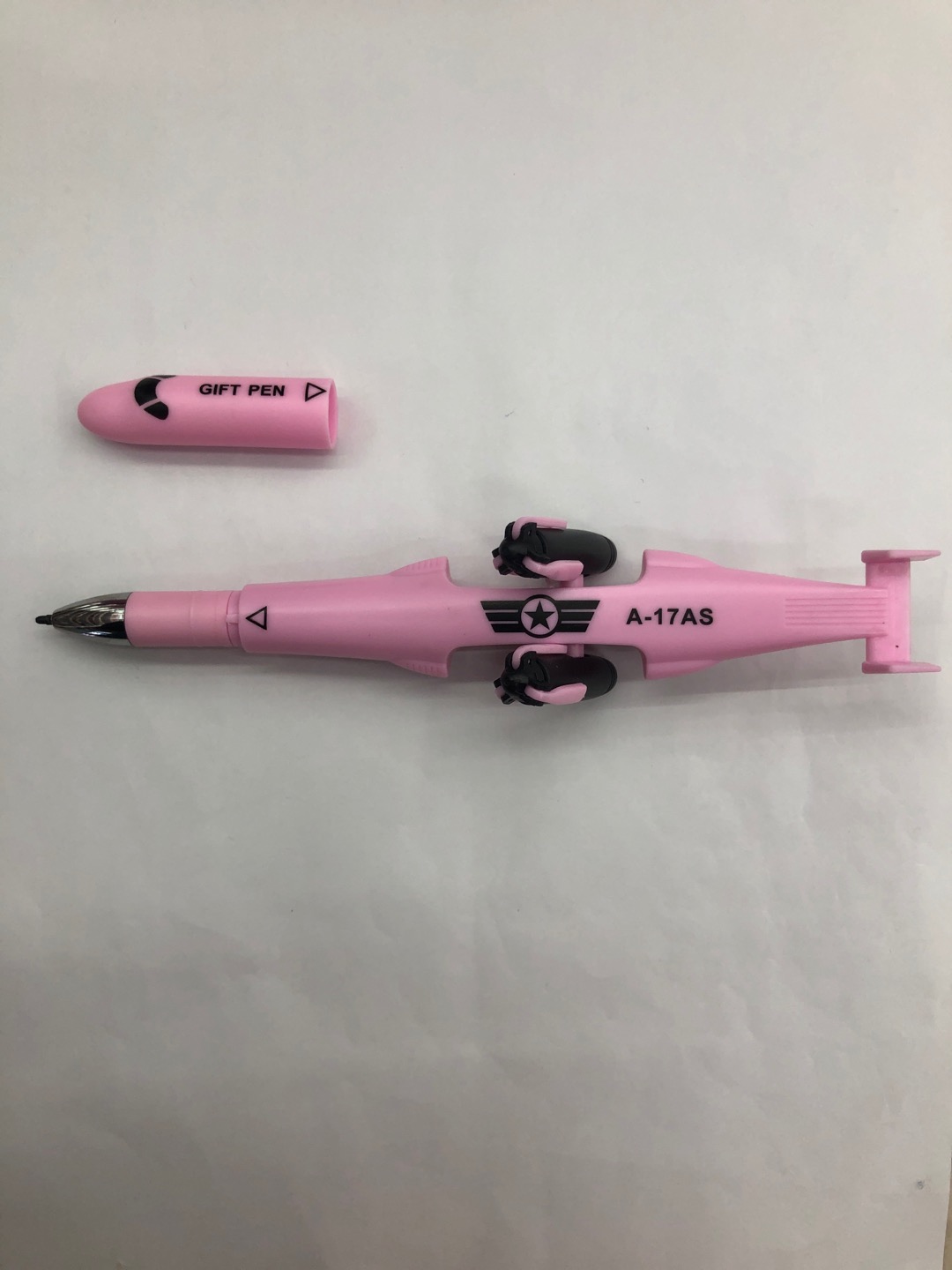 Wholesale of cute cartoon aircraft-shaped plastic thick bucket ballpoint pens from the manufacturer details Picture