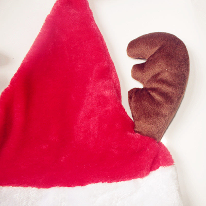 华仙工艺圣诞装饰圣诞节装饰品圣诞帽小朋友圣诞帽 圣诞礼物 圣诞成人儿童帽详情图2