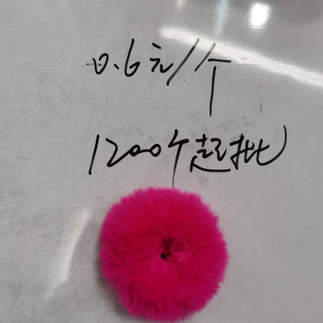 韩版新款红色长毛反皮毛女式时尚休闲皮筋百搭发圈
