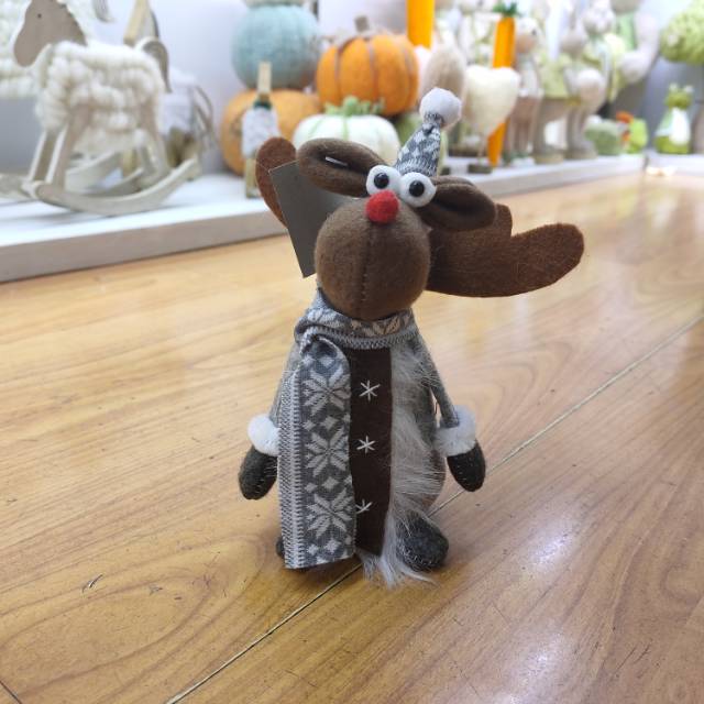 圣诞节老人雪人麋鹿爱心ins小挂件圣诞装饰品