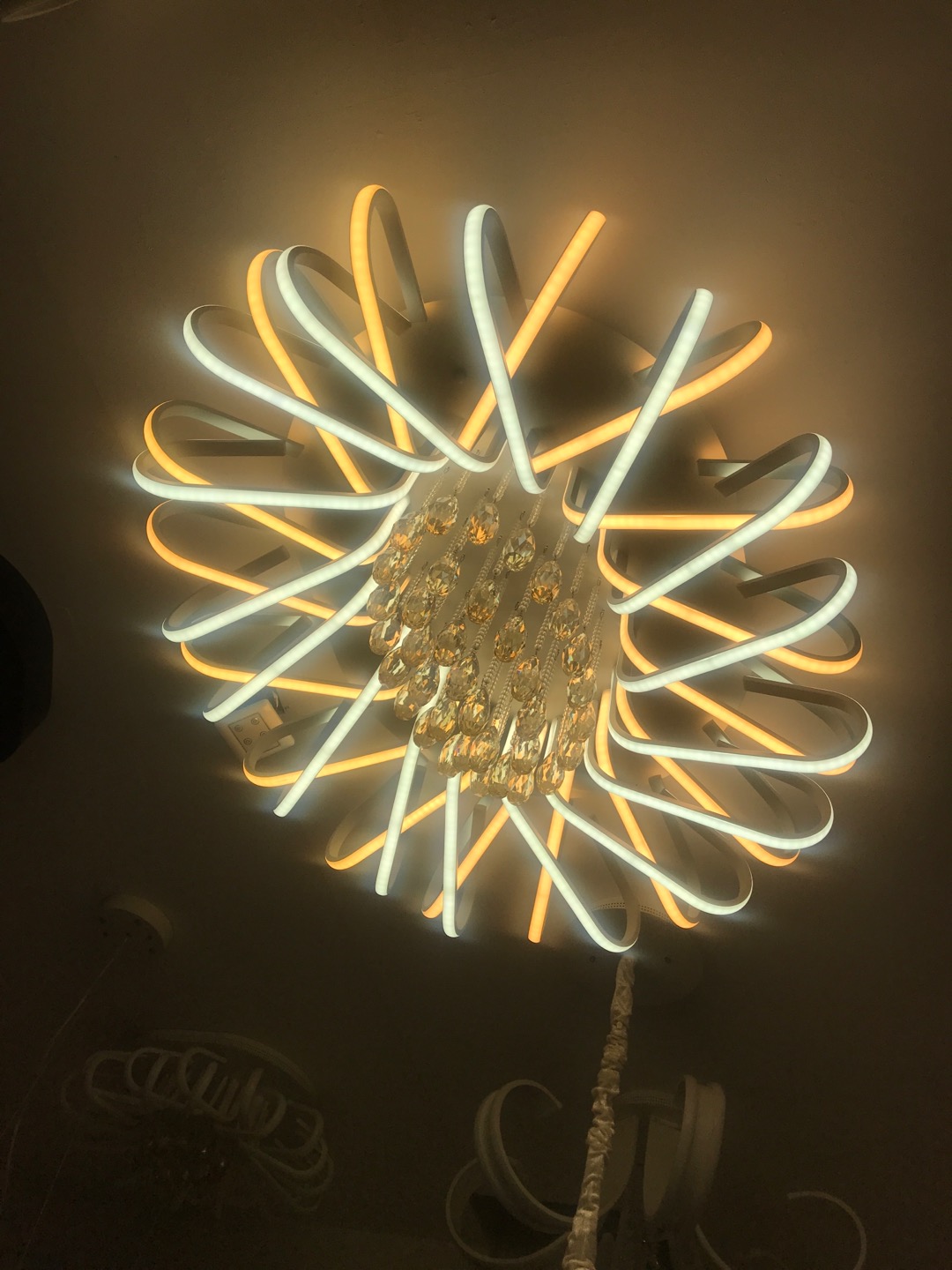 Crystal acrylic LED ceiling lamps under the Four Seasons Lighting brand