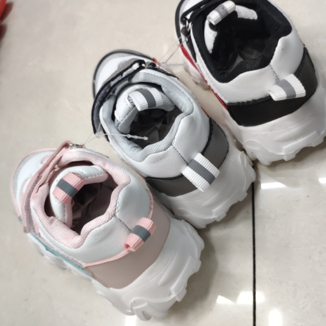 Soft Soled Breathable Mesh Fabric Non-Slip Sports Shoes For Boys And Girls Specification drawing