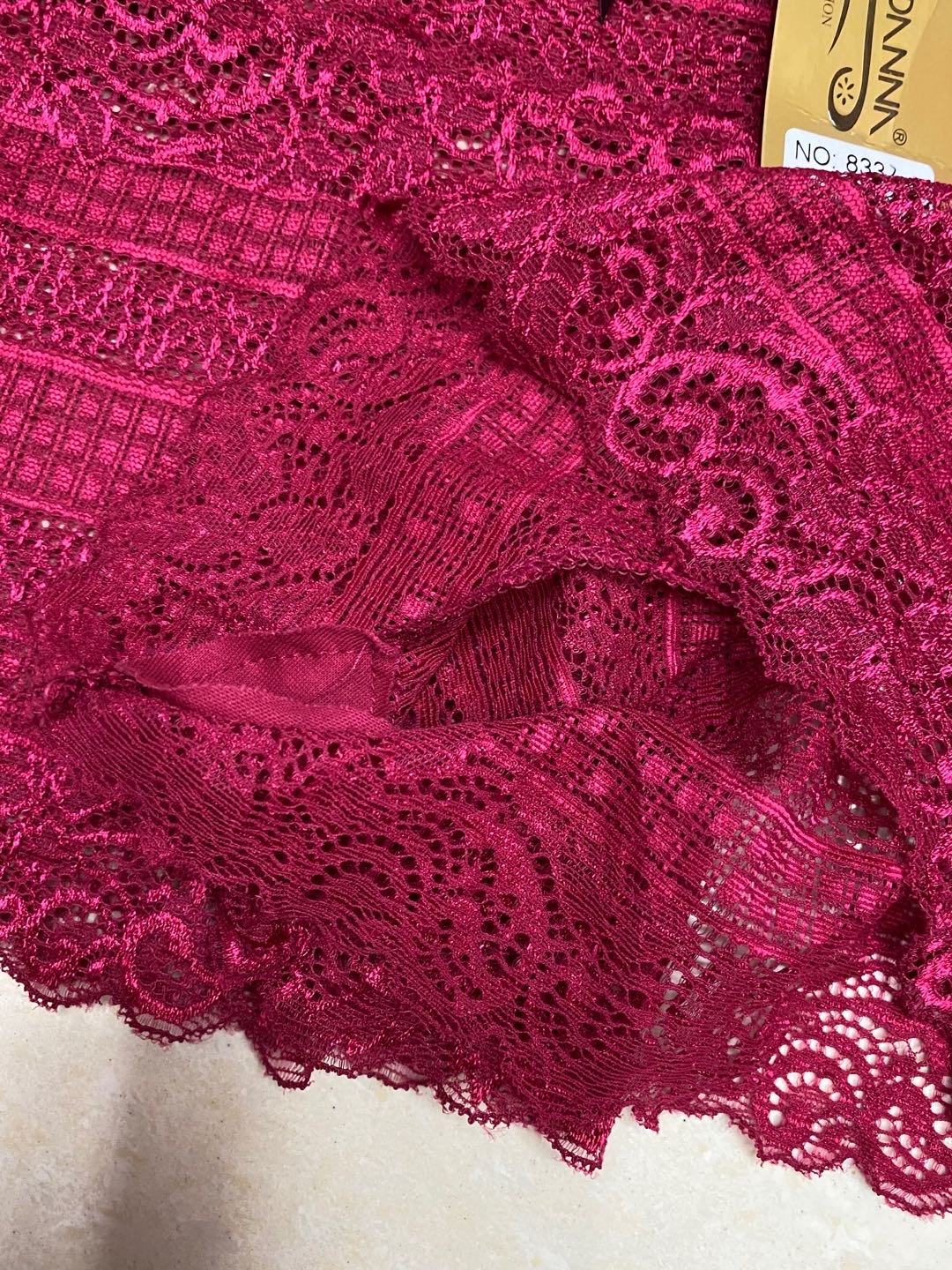 New Light Temptation Fashion Soft Breathable Women's Low Waist Lace Girl Safety Underwear Purple details Picture