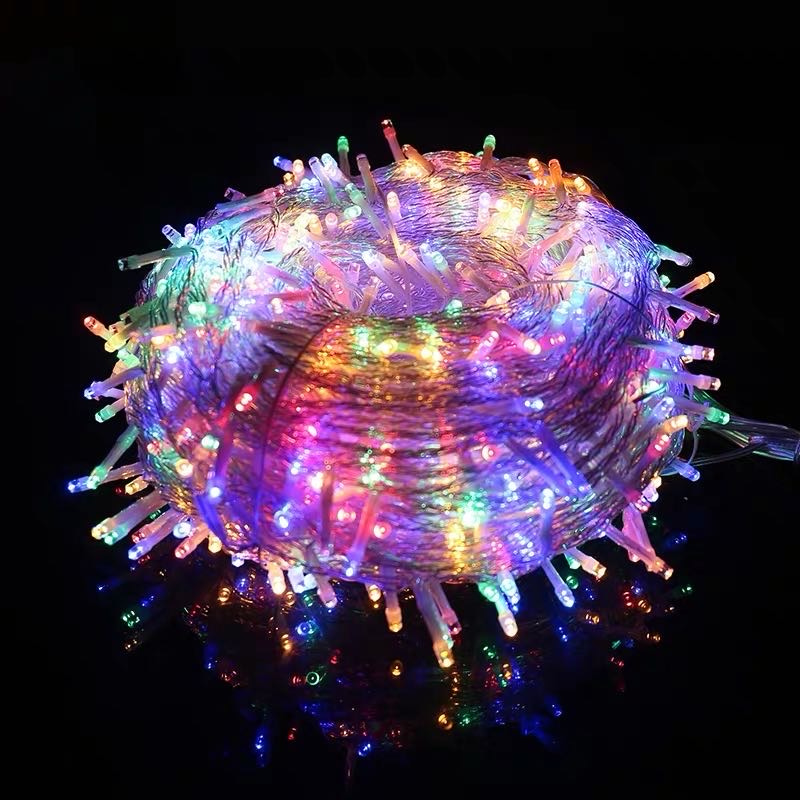 led colored lights, flashing lights, string lights, starry sky outdoor decorative lights, waterproof color-changing Christmas decorative lights details Picture