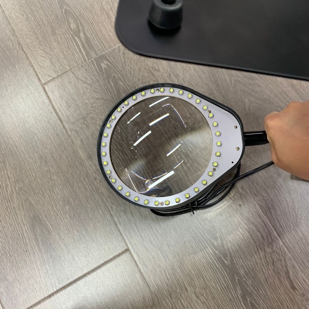 新款带光源电路板放大镜助焊架台灯式维修高清放大镜细节图