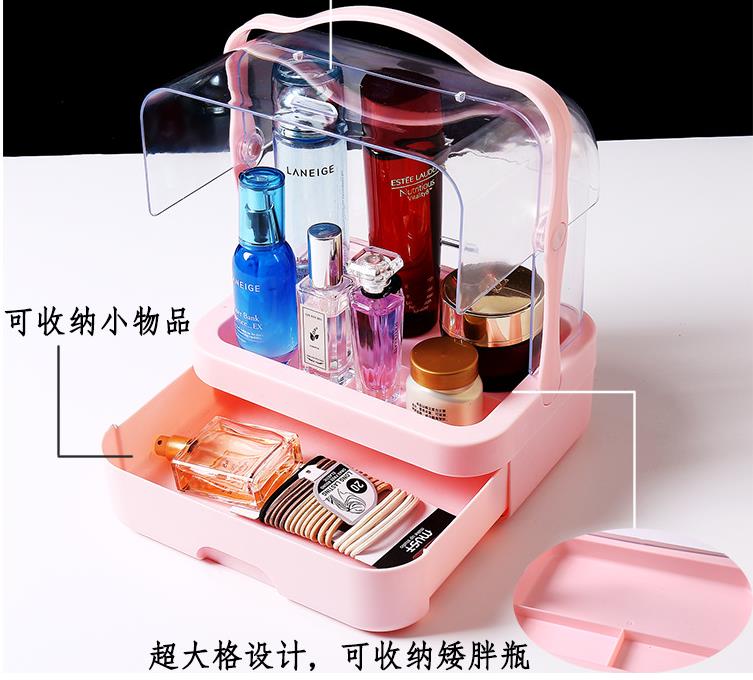Cosmetic storage box drawer desktop large cosmetic box Plastic jewelry storage box thumbnail