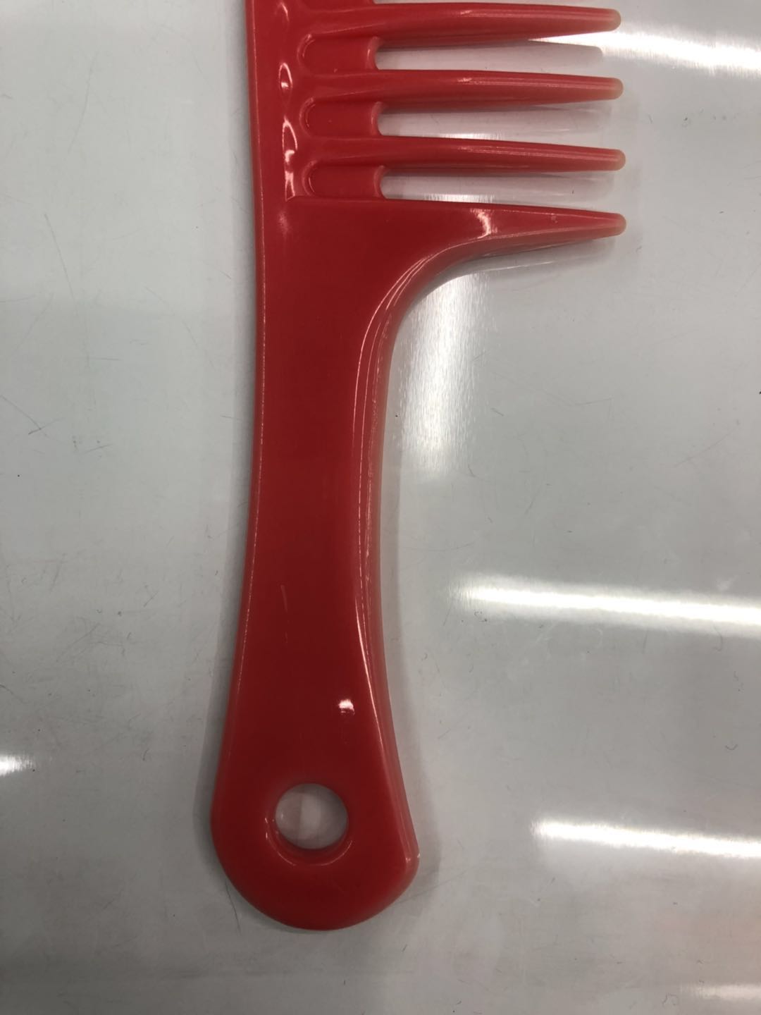 Large Toothed Comb Wide Toothed Curly Hair Comb Straight Hair Hair Hair Hair Does Not Tie Anti-Static Female Household Plastic Comb, Custom Made Specification drawing